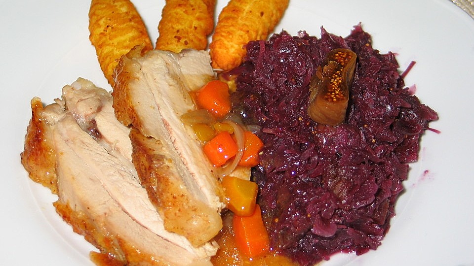 Putenoberkeule mit Honig - Senf - Chili - Kruste von Deladennis| Chefkoch