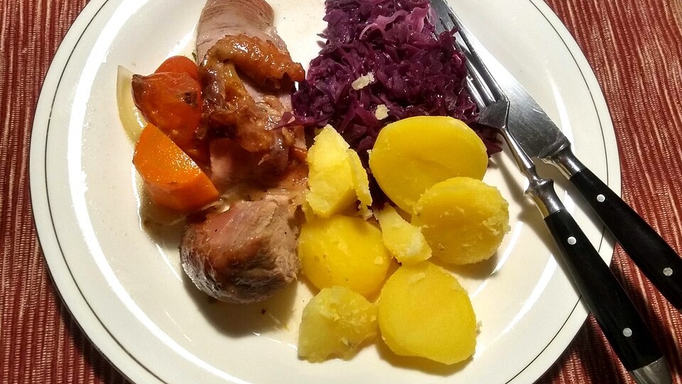 Putenoberkeule mit Honig - Senf - Chili - Kruste von Deladennis Putenoberkeule mit Honig - Senf - Chili - Kruste von Deladennis