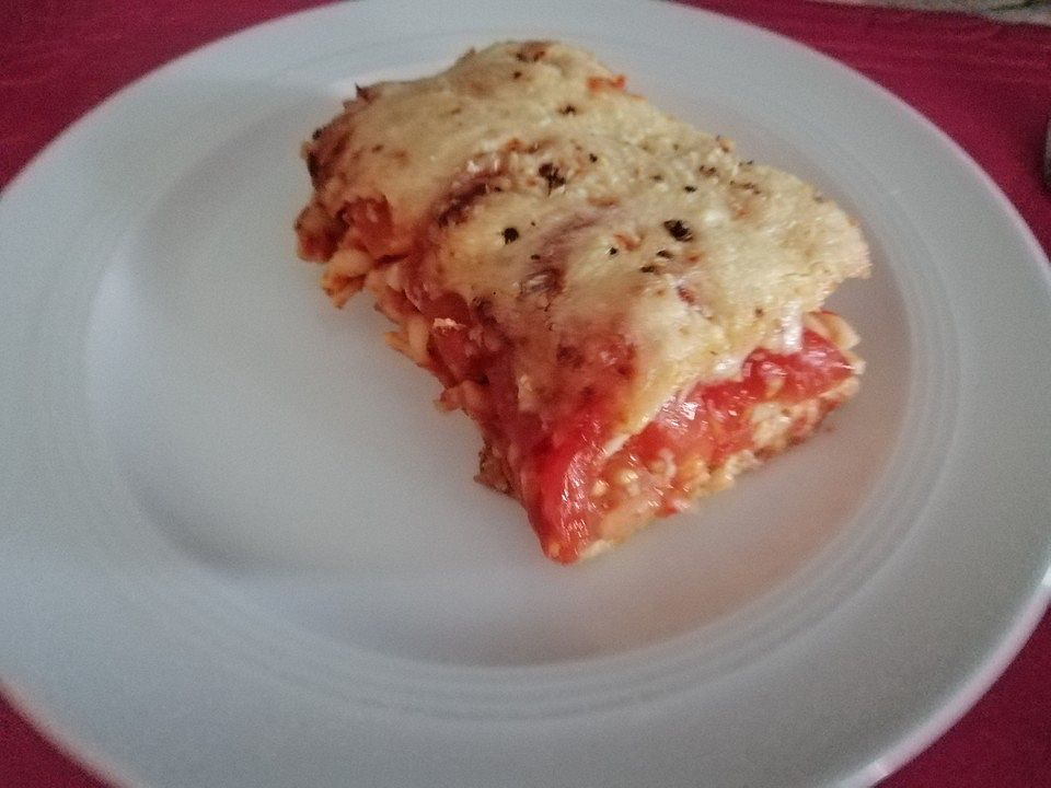 Maccaroni mit Tomaten und Käse überbacken von garten-gerd| Chefkoch