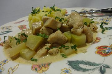 Kohlrabi-Hühnchen-Ragout