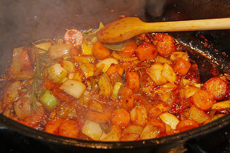 Schweinebraten mit Rotwein