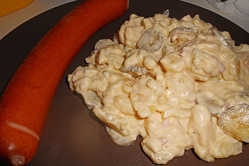 Kartoffelsalat nach Mutters Art mit Fleischsalat