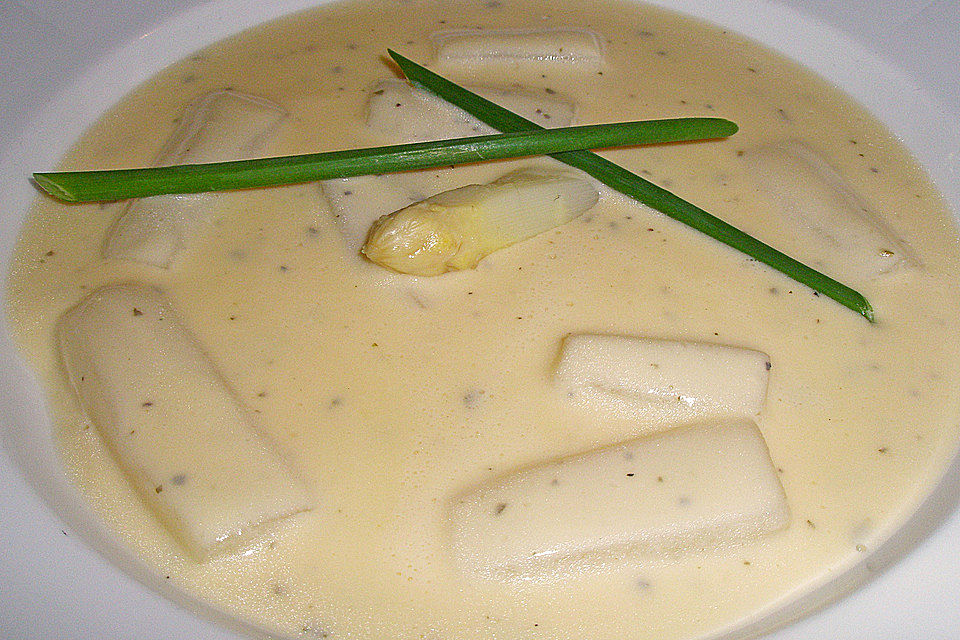 Spargelcremesuppe nach Tante Otti