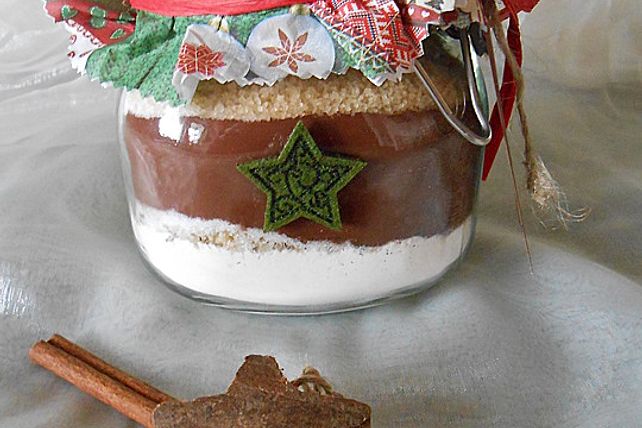 Zimt-Brownie Mischung im Glas von yvonneschnecke| Chefkoch