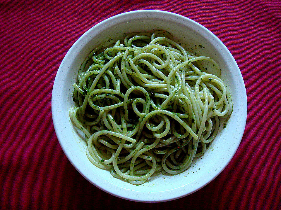 Spaghetti mit Petersilien - Pesto von pralinchen| Chefkoch