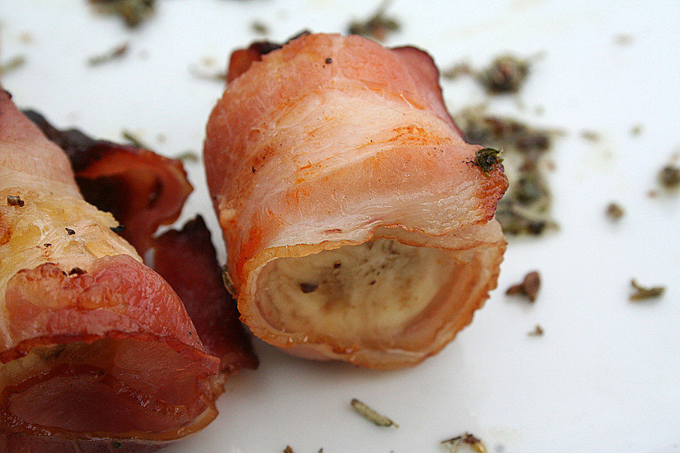 Gegrillte Speck-Bananen Happen mit Pfiff