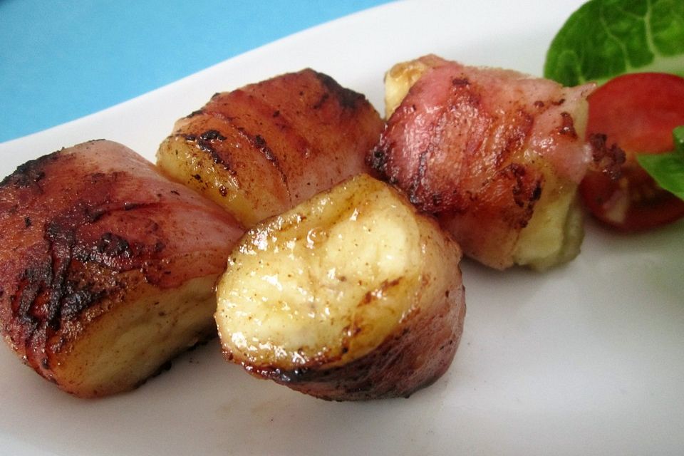 Gegrillte Speck-Bananen Happen mit Pfiff