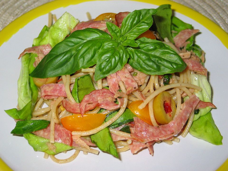 Spagettisalat italienische Art| Chefkoch