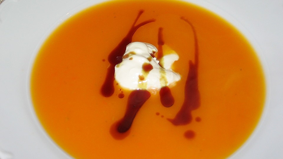 Kürbiscremesuppe mit Apfel und Birne von gregxi| Chefkoch Kürbiscremesuppe mit Apfel und Birne von gregxi| Chefkoch