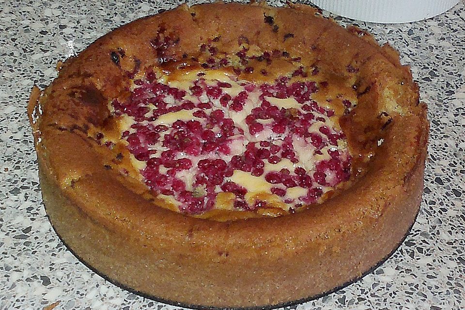 Joghurt - Käsekuchen mit Johannisbeeren