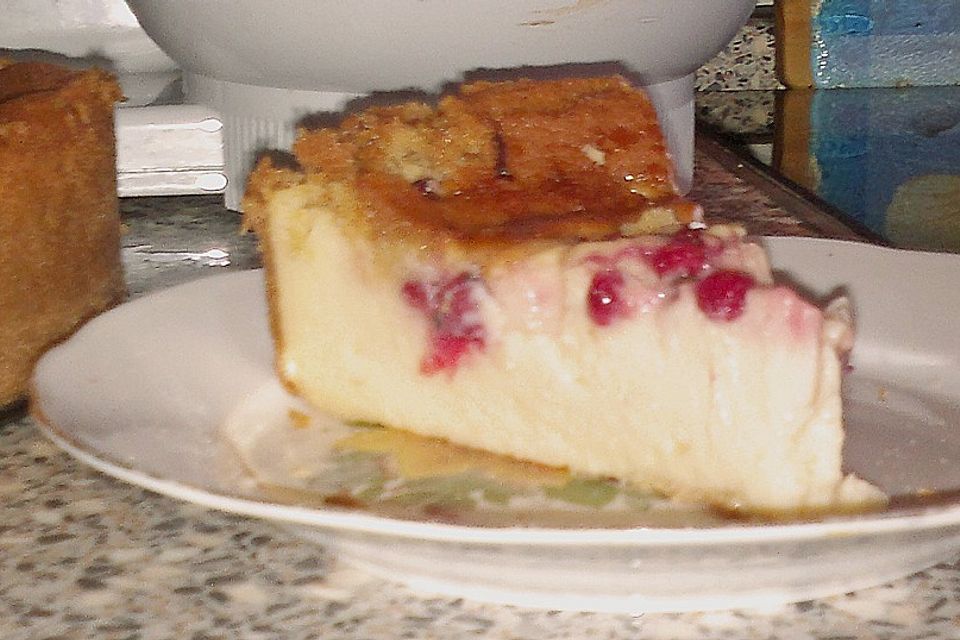 Joghurt - Käsekuchen mit Johannisbeeren