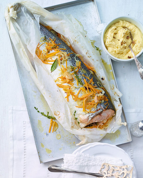 Ganzer Lachs Im Ofen