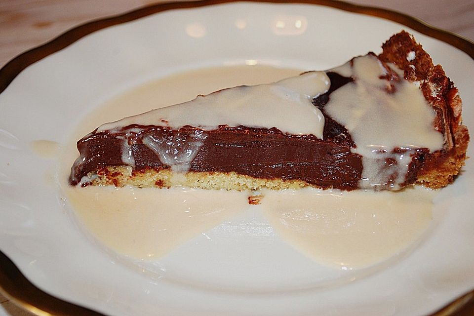 Extrem leckere Schokoladen Ganache Tarte