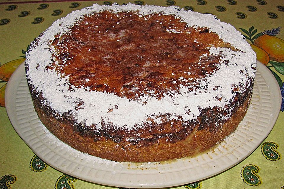 Gedeckter Apfelkuchen