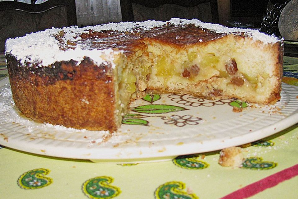 Gedeckter Apfelkuchen