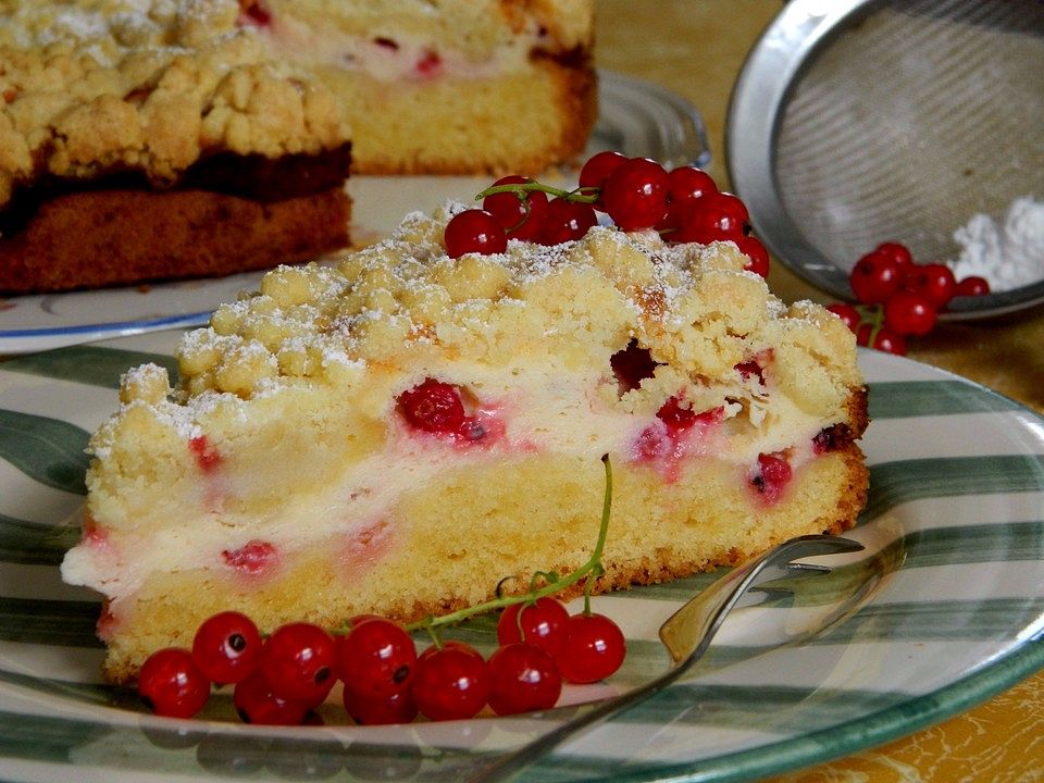 Ribisel-Topfen Kuchen mit Streusel von Rocky73 | Chefkoch