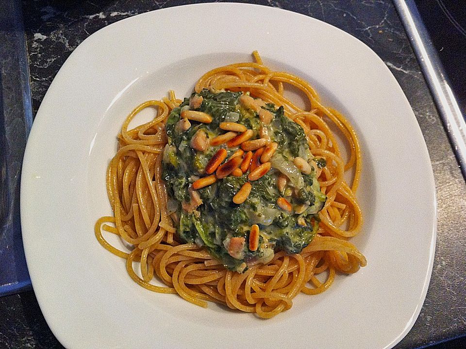 Spinat - Lachs - Spaghetti von BadTasteGirL| Chefkoch