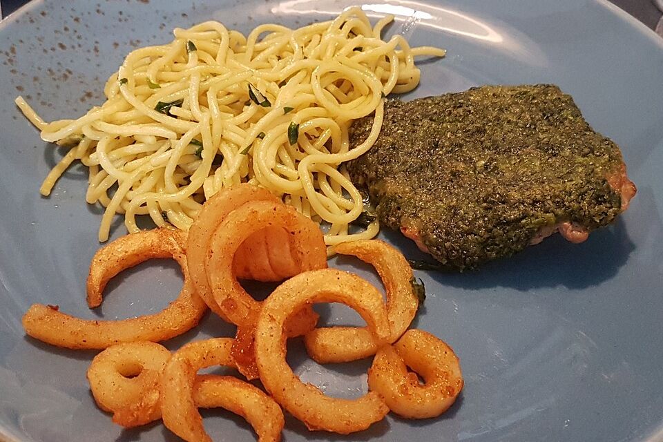 Kalbsfilet mit Bärlauchkruste