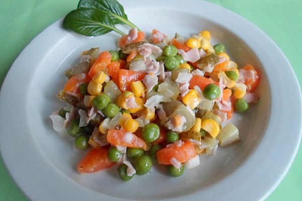 Gemüsesalat mit gekochtem Schinken von Nicki0206 | Chefkoch