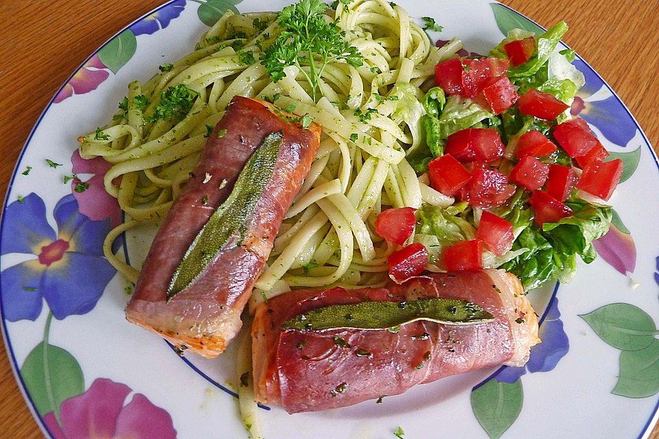 Saltimbocca vom Lachs