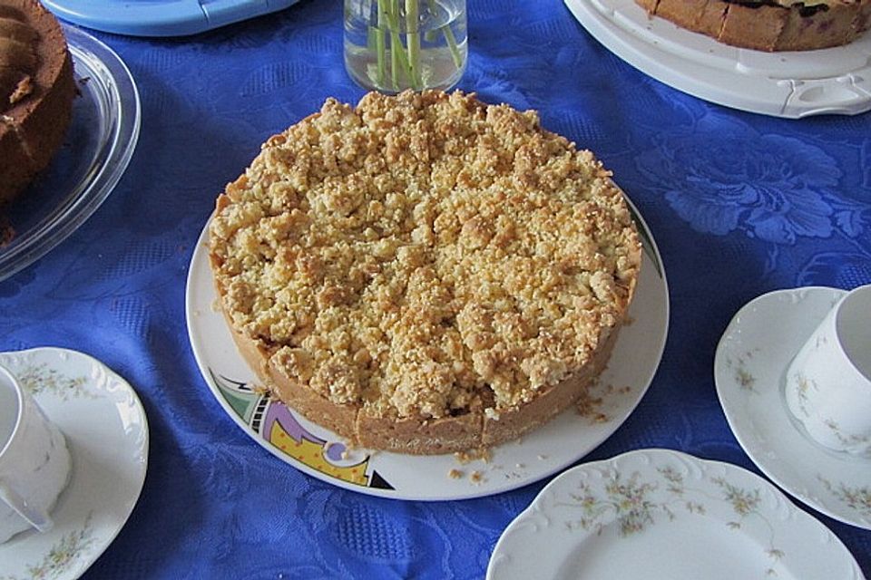 Tarte mit Amaranth und Äpfeln