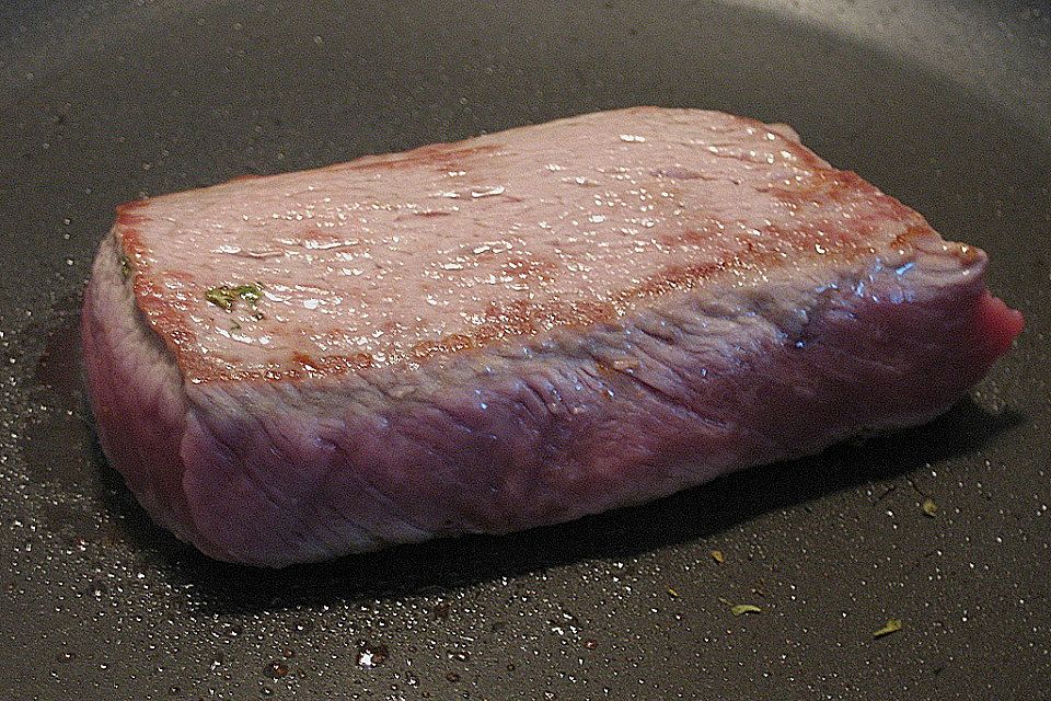 Lammlachse mit Bärlauch-Pesto überbacken