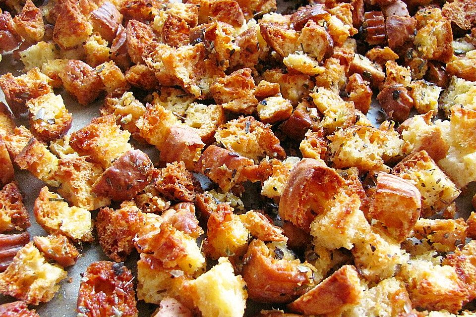 Croutons aus dem Backofen