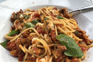 Pfifferling-Spaghetti
