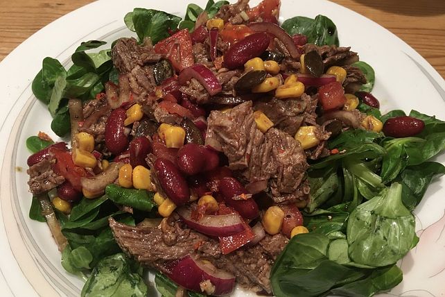 Rindfleischsalat mit steirischem Kürbiskernöl von fraubär| Chefkoch