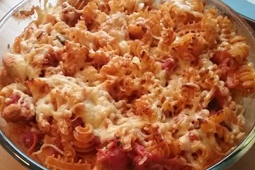Nudel Tomatenauflauf Mit Hahnchenbrustfilet Von Kochmum Chefkoch 