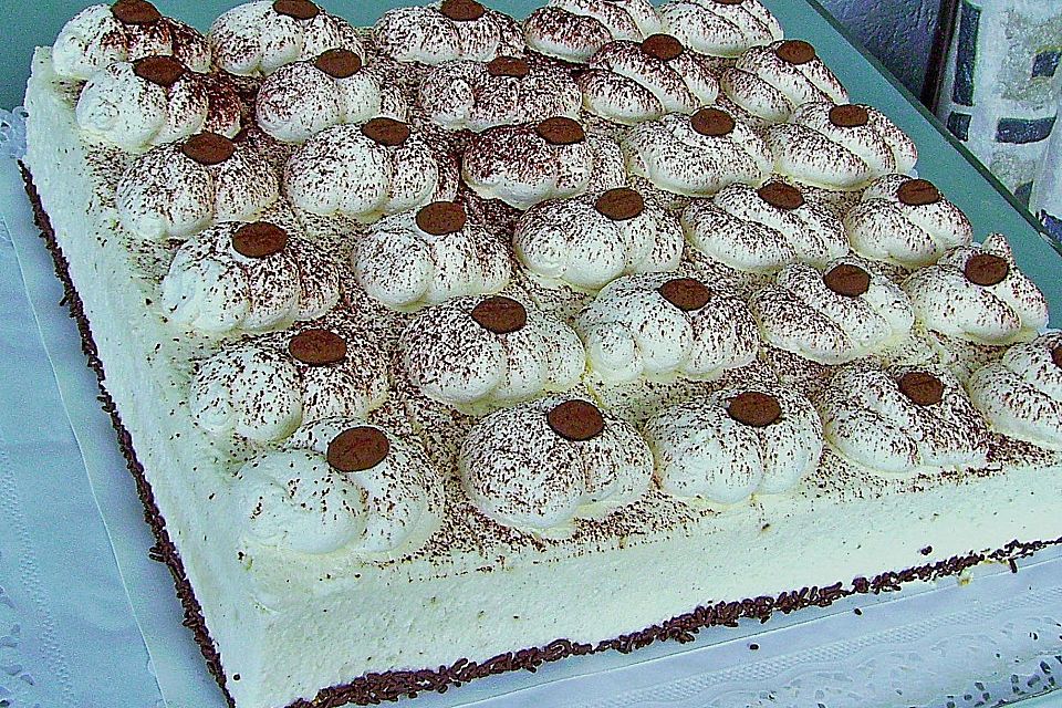 Cappuccino Sahnecreme-Torte