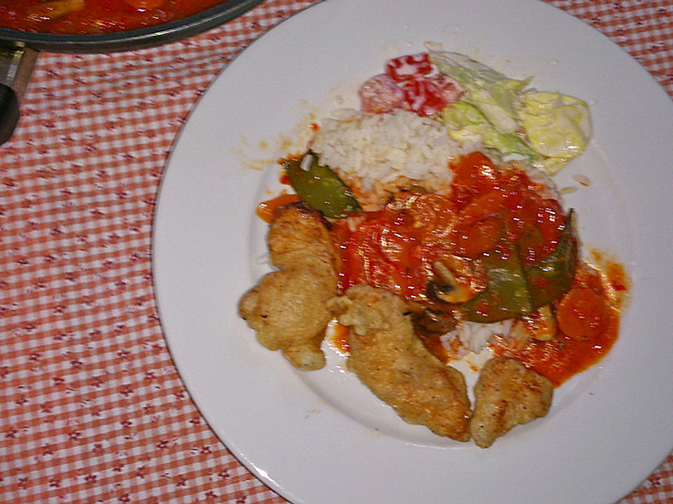 Gebackenes Hähnchen süß-sauer von küchenfritze86| Chefkoch