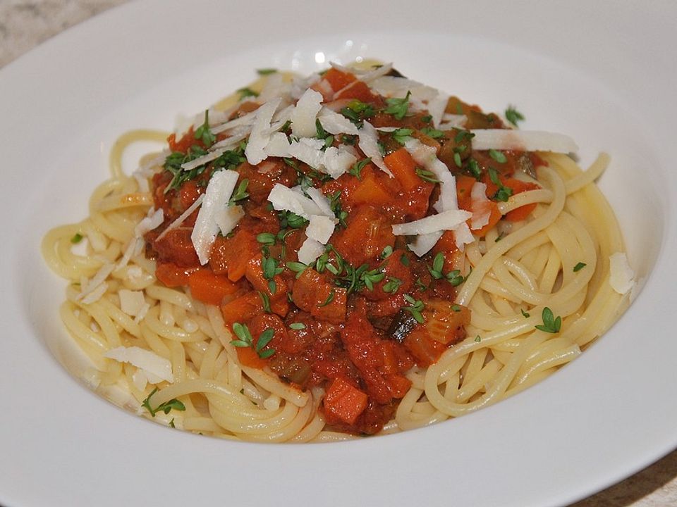 Spaghetti mit Gemüsebolognese von dieter1954 | Chefkoch