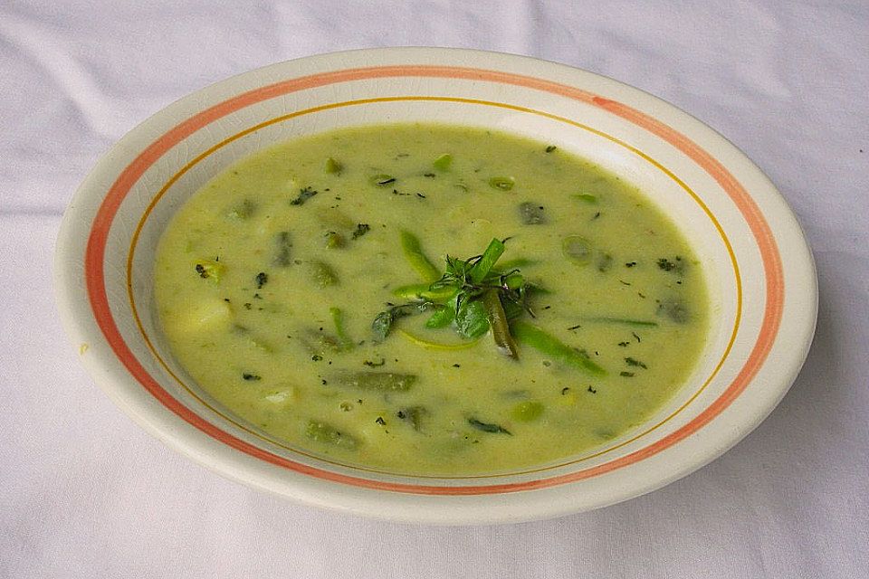 Grüne Bohnensuppe