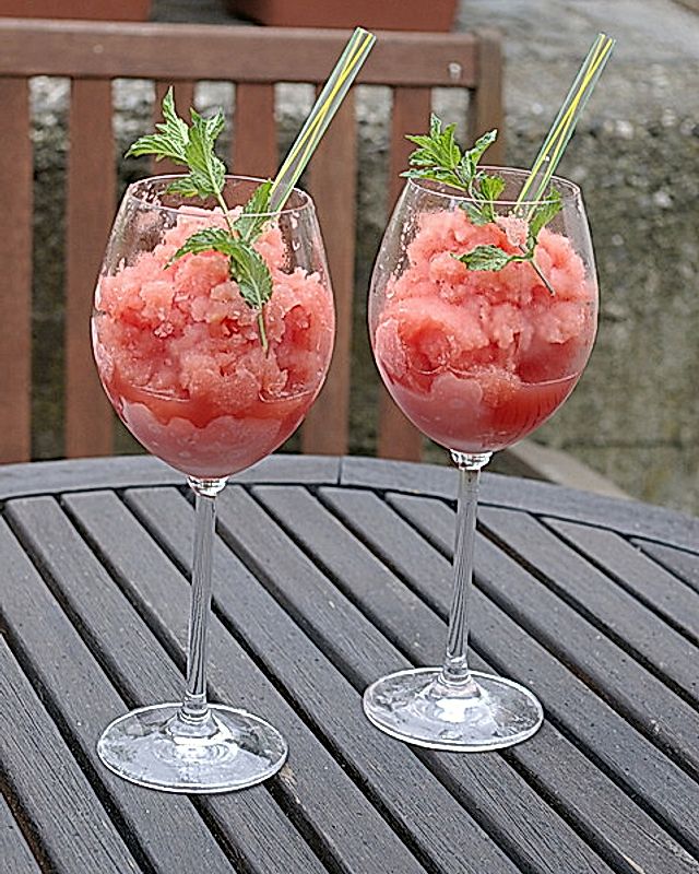 Gefrorene Wassermelonen-Margaritas
