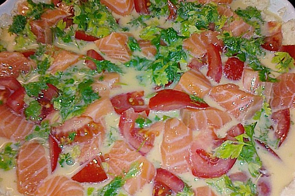 Lachs-Kerbel Quiche