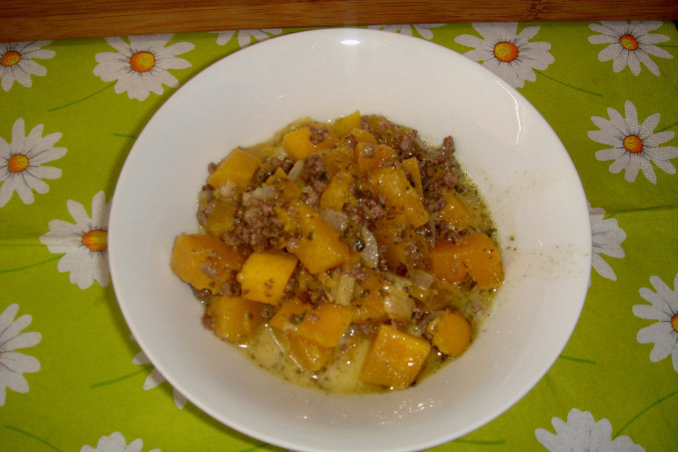 Kürbis-Hack-Ragout