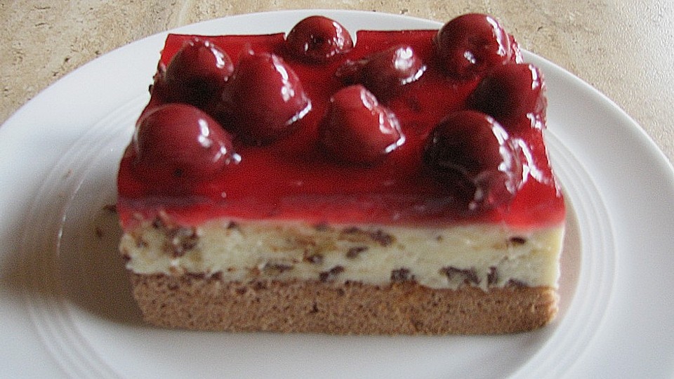 Kirsch Biskuit Schnitten Von Wuschel27 Chefkoch