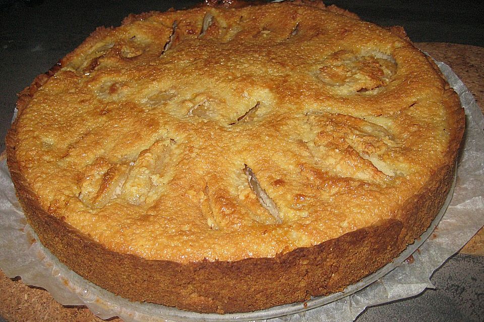 Apfelkuchen mit Mandelguss