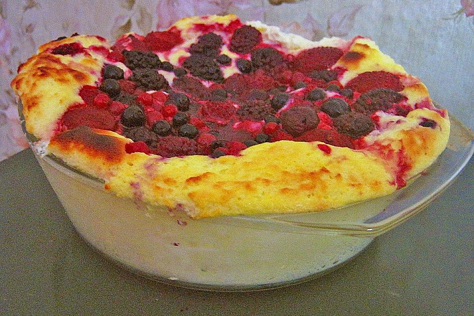 Quark-Gratin mit Beeren und Honig