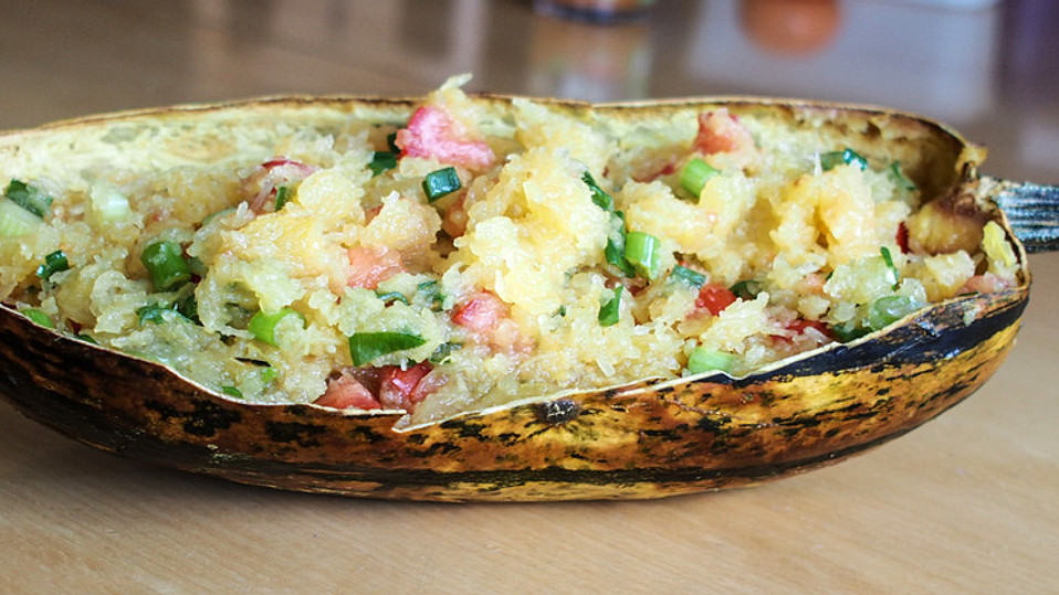 Salat mit Spaghettikürbis von pralinchen Salat mit Spaghettikürbis von pralinchen