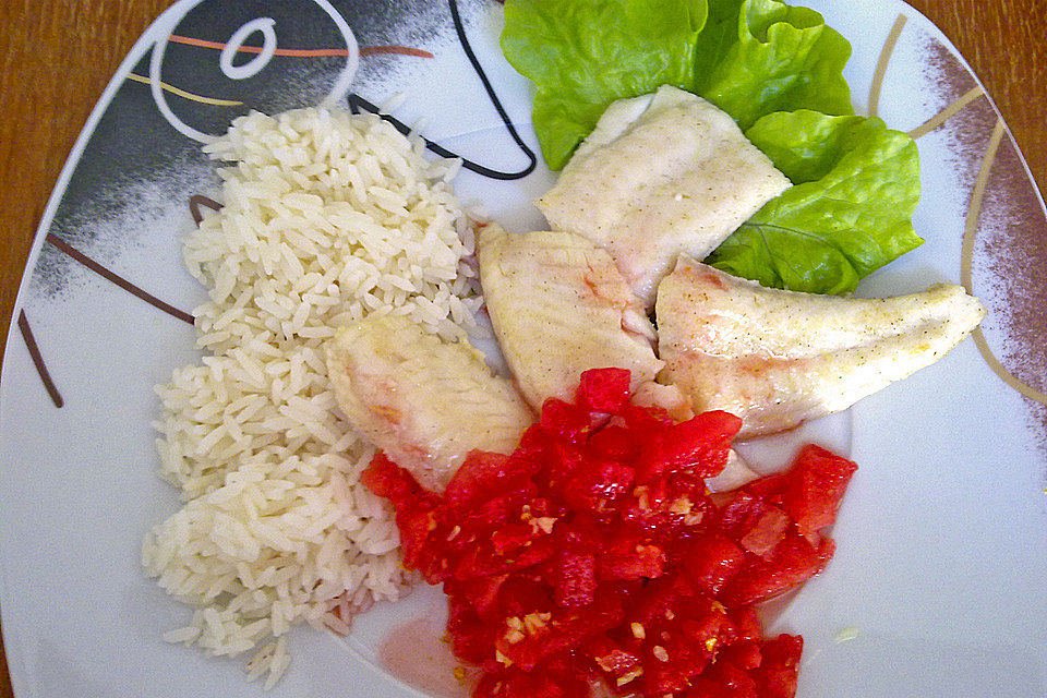 Pangasius mit Melonensalsa