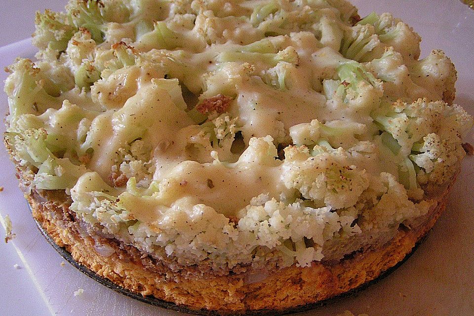 Blumenkohl - Hackfleisch - Torte