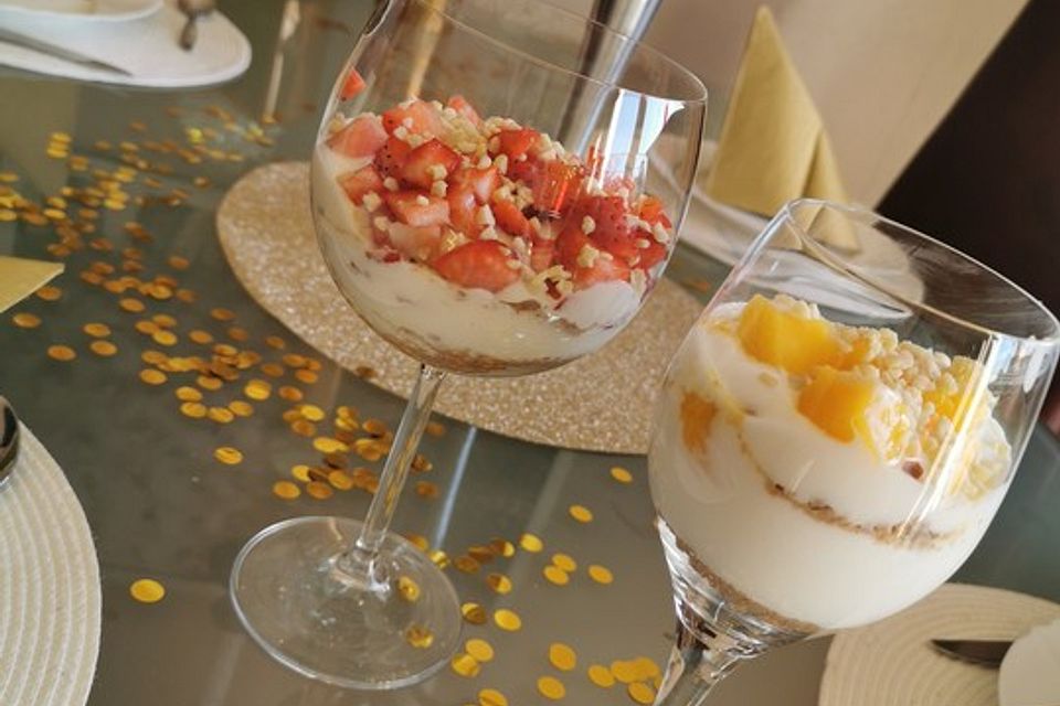 Mango-Joghurt Dessert