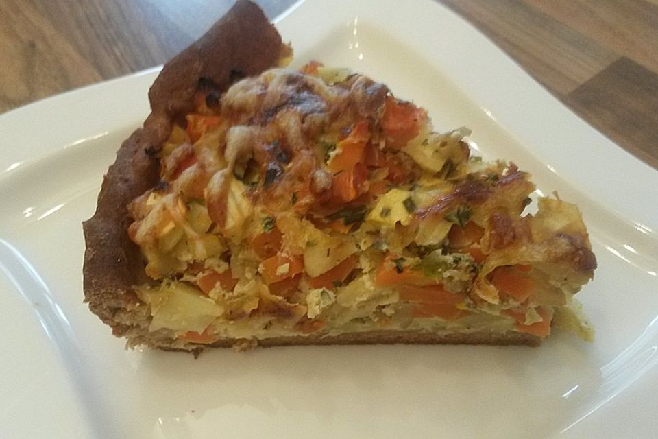 Möhren-Pastinaken-Quiche