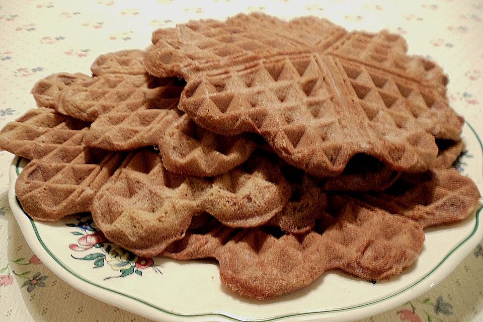 Brownie Waffeln