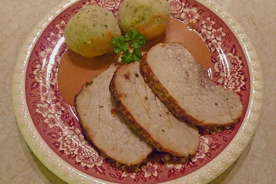 Albertos Schweinebraten mit Senf-Honig Kruste