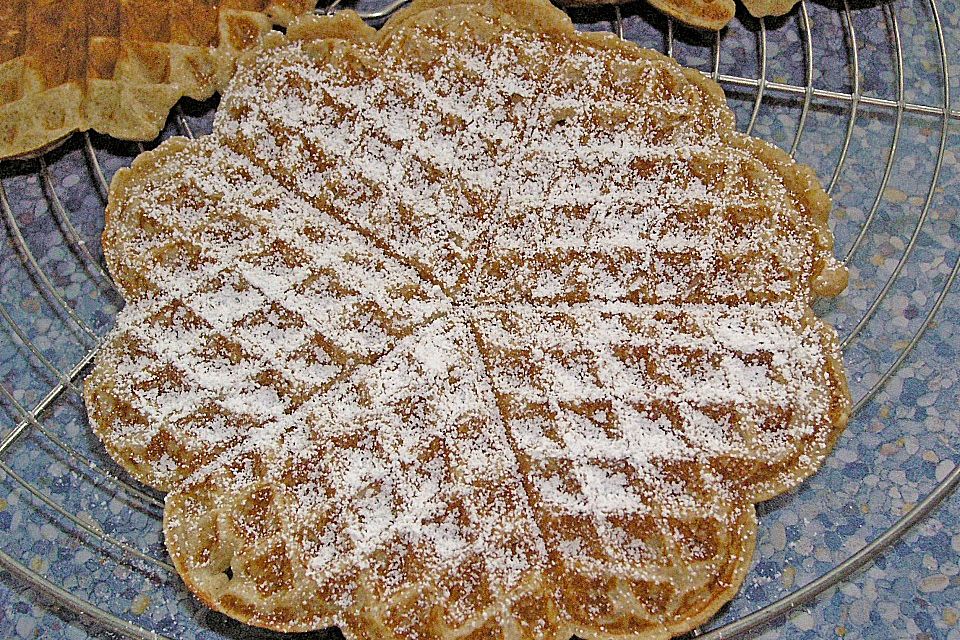 Waffeln mit Vollkornmehl und Haferflocken