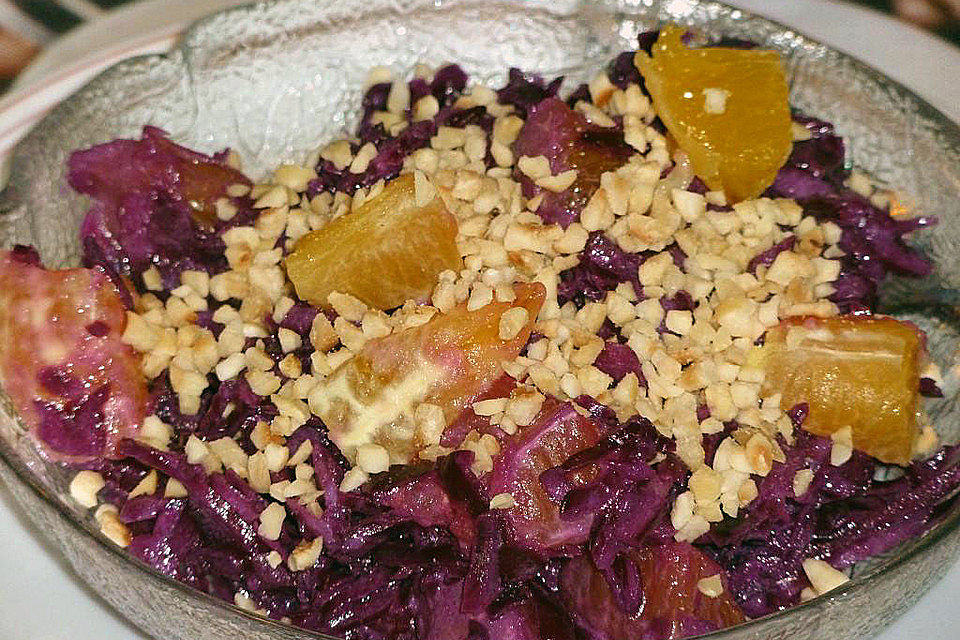 Orangen - Rotkohlsalat