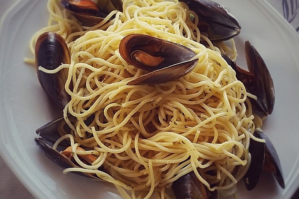 Spaghetti mit Muscheln